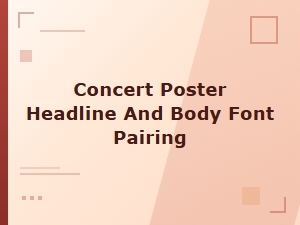 Perfect Poster Fonts for Headline and Body Copy