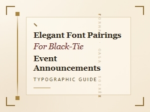 Elegant Font Pairings for Formal Announcements