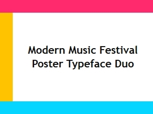 Festival Posters with Dynamic Font Pairings